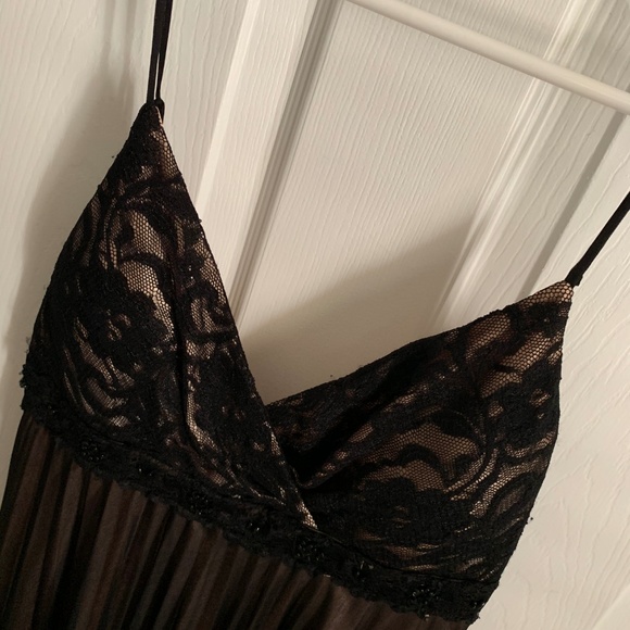 In.Style Lace and Pleated Skirt Cocktail Dress - Picture 2 of 4